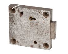 A Hobbs & Co Patent Protector Lock, numbered 30155 9cm by 9cm Another Square Lock, un-named,