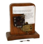 A Device for Downward Locking Safe Locks, to prevent opening even if lock levers were inoperable, in