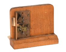 A 19th Century Hobbs Brass Cabinet Lock, with double barrel latch bolts from each side