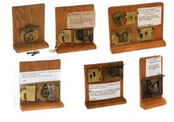 Six Assorted Brass and Iron Locks, comprising: a Barron's lock, patent dated 31st October 1778,