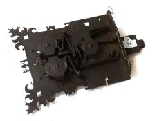 A 16th Century Ornate Chest Lock with Hasp, no key 26cm by 24cm