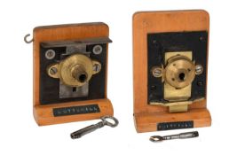 A Cotterill Climax Brass Detector Lock, with original key A Whitfield Safe Lock, with key numbered