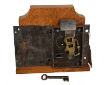 A Safe Lock, possibly Thomas Turner, six lever detector, improved patent, with key numbered 34278