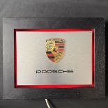 Porsche Crest Illuminated Showroom Sign