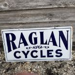 Raglan Cycles Enamel Advertising Sign