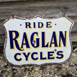 Raglan Cycles Enamel Advertising Sign