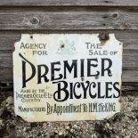 Premier Bicycles Enamel Advertising Sign