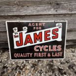 The James Cycles Enamel Advertising Sign