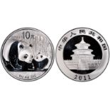 China: People's Republic 2011 Silver 10 Yuan PCGS MS70