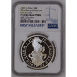 2020 Silver 2 Pounds (1 oz.) White Horse of Hanover Proof NGC PF 70 ULTRA CAMEO First Releases