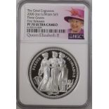 2020 Silver 5 Pounds (2 oz.) Three Graces Proof NGC PF 70 ULTRA CAMEO