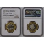2001 Silver 2 Pounds Marconi Proof Piedfort NGC PF 68 ULTRA CAMEO Box & COA