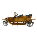 A vintage model of a Rolls Royce 'Silver Ghost'