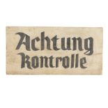 INDIANA JONES AND THE LAST CRUSADE (1989) - German Gate Sign from Motorcycle Escape