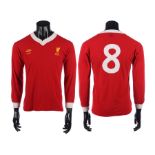 5. Sammy Lee's Match-Worn Liverpool Home Shirt, 1976-79