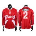 48. Rob Jones' Match-Worn Liverpool Home Shirt, 1993-95