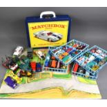 A Matchbox Collectors Case No.41, the case containing four plastic trays holding forty eight