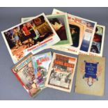 Vintage memorabilia to include a promotional Birthday Book by the Picturegoer magazine, cinema lobby