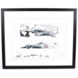 Formula 1 memorabilia: A signed and limited edition Mercedes AMG Petronas F1 Team technical
