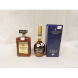 Courvoisier V.S.O.P fine champagne cognac, 70cl, 40% vol, boxed, and Disaronno Amaretto, 1 Litre,