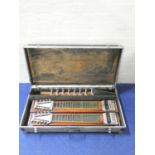 A vintage 1970s Springfield Guitar Company, 10 string duel neck lap steel electric guitar.
