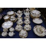 Royal Albert bone china eighty-three-piece Celebration pattern tea, coffee and dinner set comprising