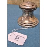 Birmingham Silver ink well pot.