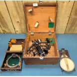 Tamaya & Co Ltd Sextant- made in Japan. Boxed 1880 Azimuth Circle & Course & Speed Calculator MKII A