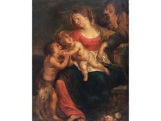 HEILIGE FAMILIE MIT JOHANNESKNABEN, 17. JAHRHUNDERT