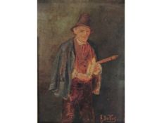 NIEDERLÄNDISCHER MALER UM 1900, DER MUSIKANT