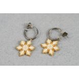 CHANEL SNOWFLAKE DROP EARRINGS