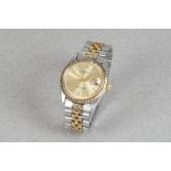 ROLEX DATEJUST OYSTER PERPETUAL DATEJUST STEEL & GOLD REF. 1601 CIRCA 1970