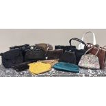 A collection of early to mid twentieth century ladies evening bags, to include examples by Gucci,