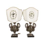 IMPORTANTE COPPIA DI GRANDI PORTAPALME