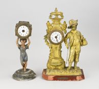 2x Antique alarm clock, 1900