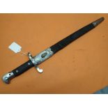 Victorian P-1886 Martini-Henry sword bayonet Enfield made example with an issue date of 1899.