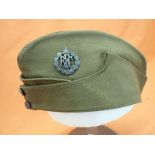WW1 Royal Flying Corps officers side cap Cap by Hector Powe of London. In well used, but good