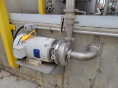 Waukesha Cherry Burrell 15 Horsepower Centrifugal Pump