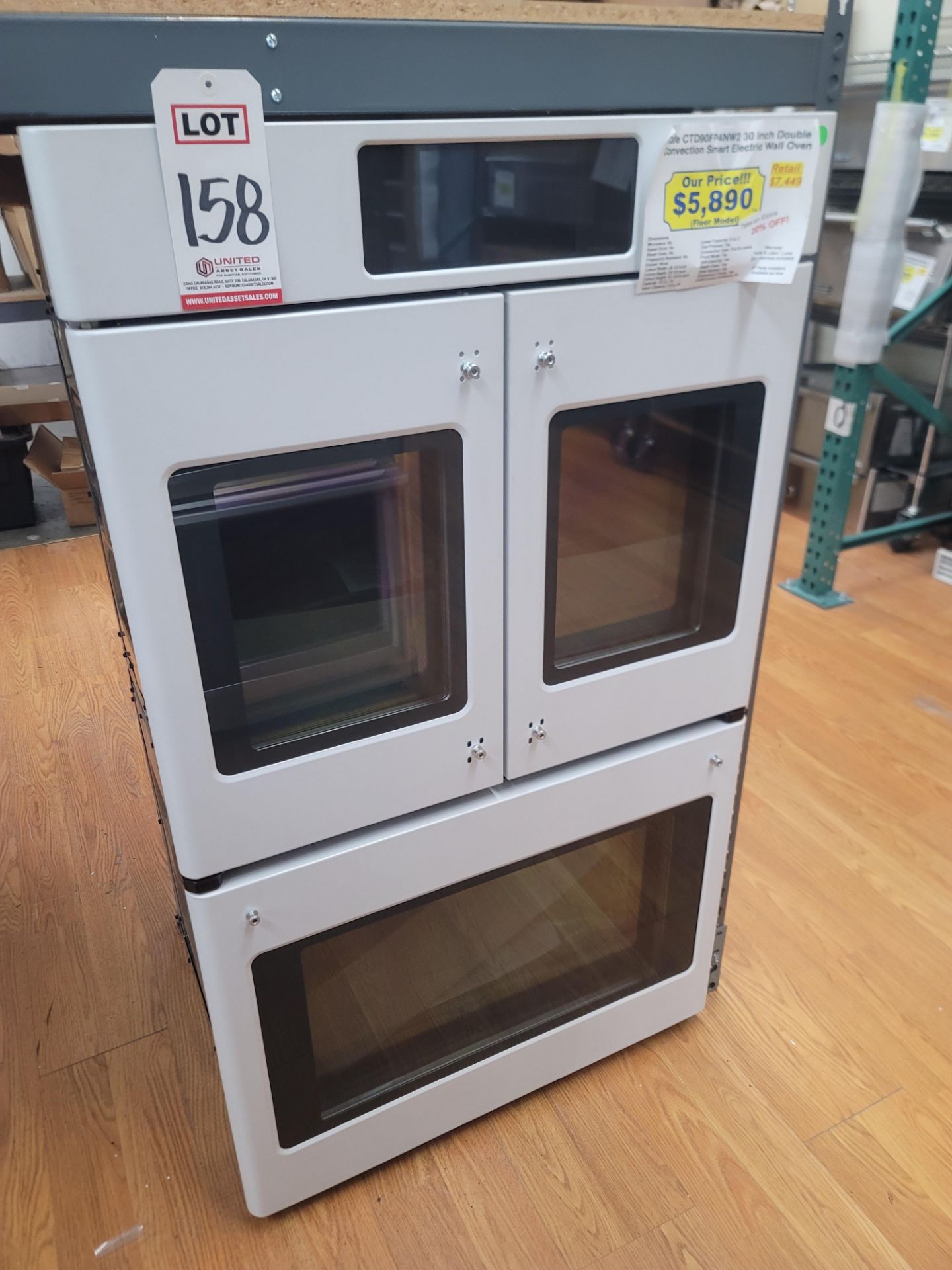 CAFE 30" DOUBLE CONVECTION SMART ELECTRIC WALL OVEN IN WHITE, CAPACITY: UPPER 5.0 CU. FT. / LOWER