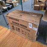 SAMSUNG BESPOKE 36" SMART WALL MOUNT RANGE HOOD IN CHARCOAL, MODEL NK36CB700W33AA, IN ORIGINAL