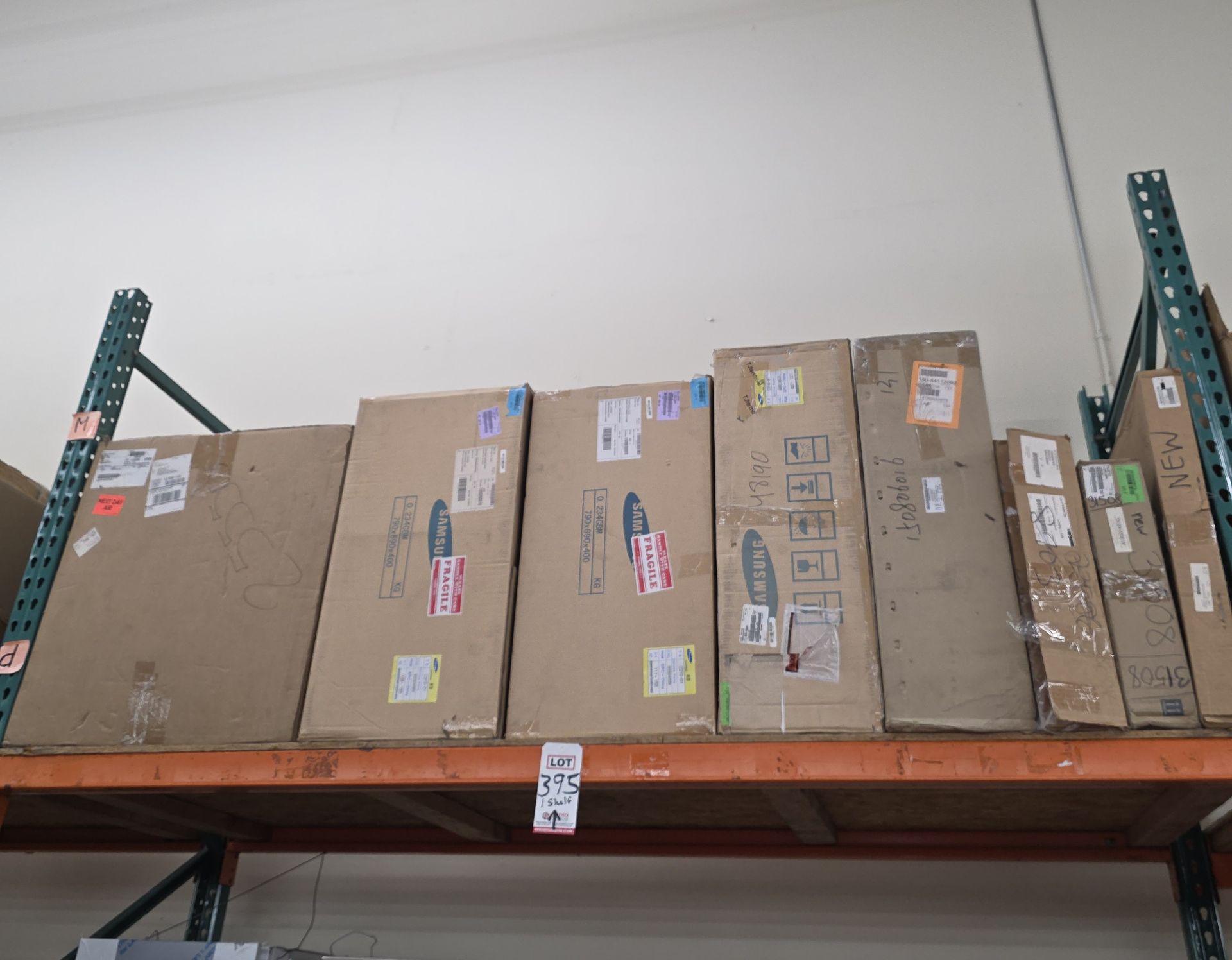 LOT - SHELF OF BOXED APPLIANCE REPLACEMENT PARTS, APPROX. (8) CARTONS