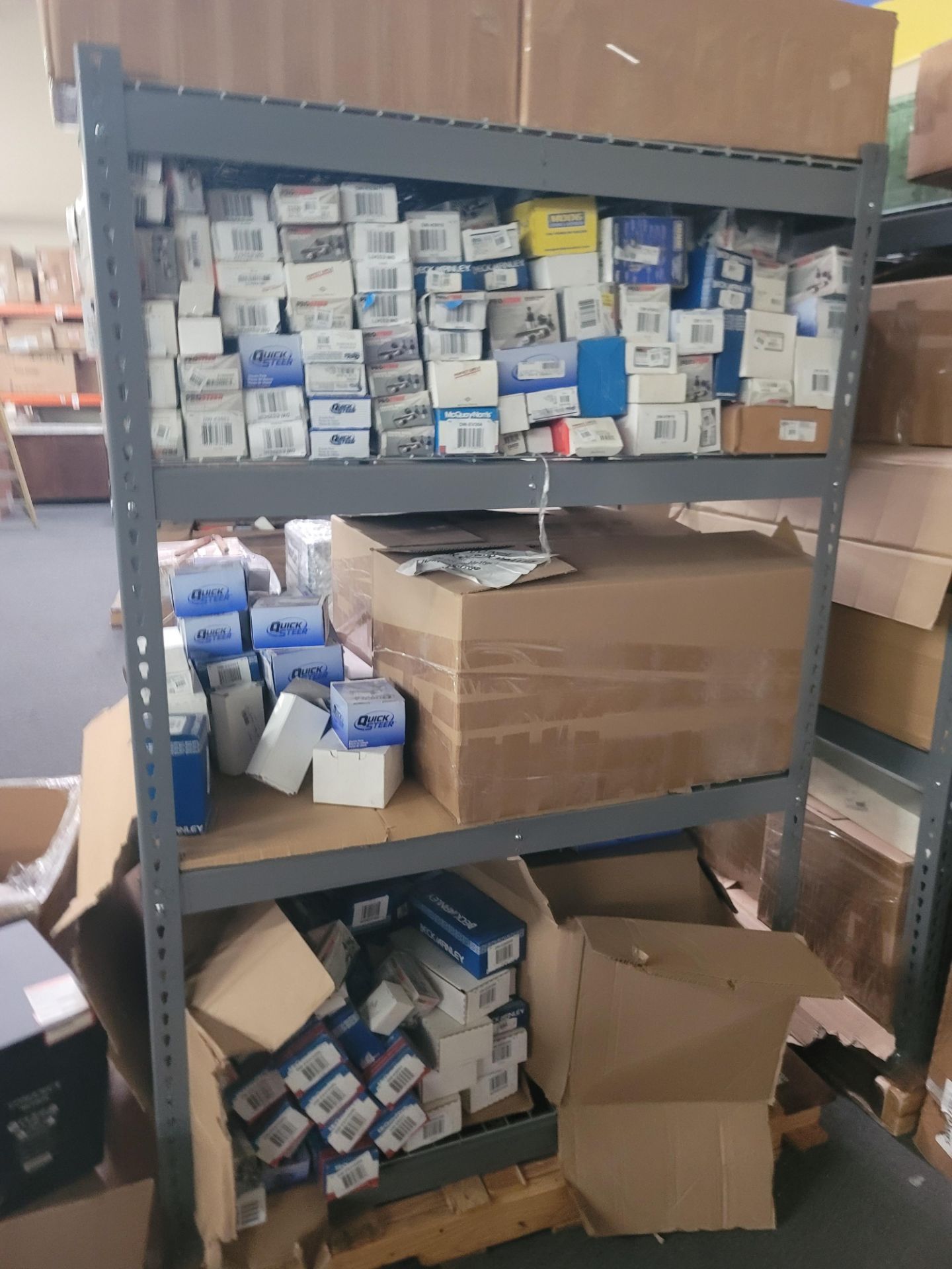 LOT - SHELF UNIT, 3' X 4', W/ CONTENTS OF CAR PARTS - Image 7 of 7