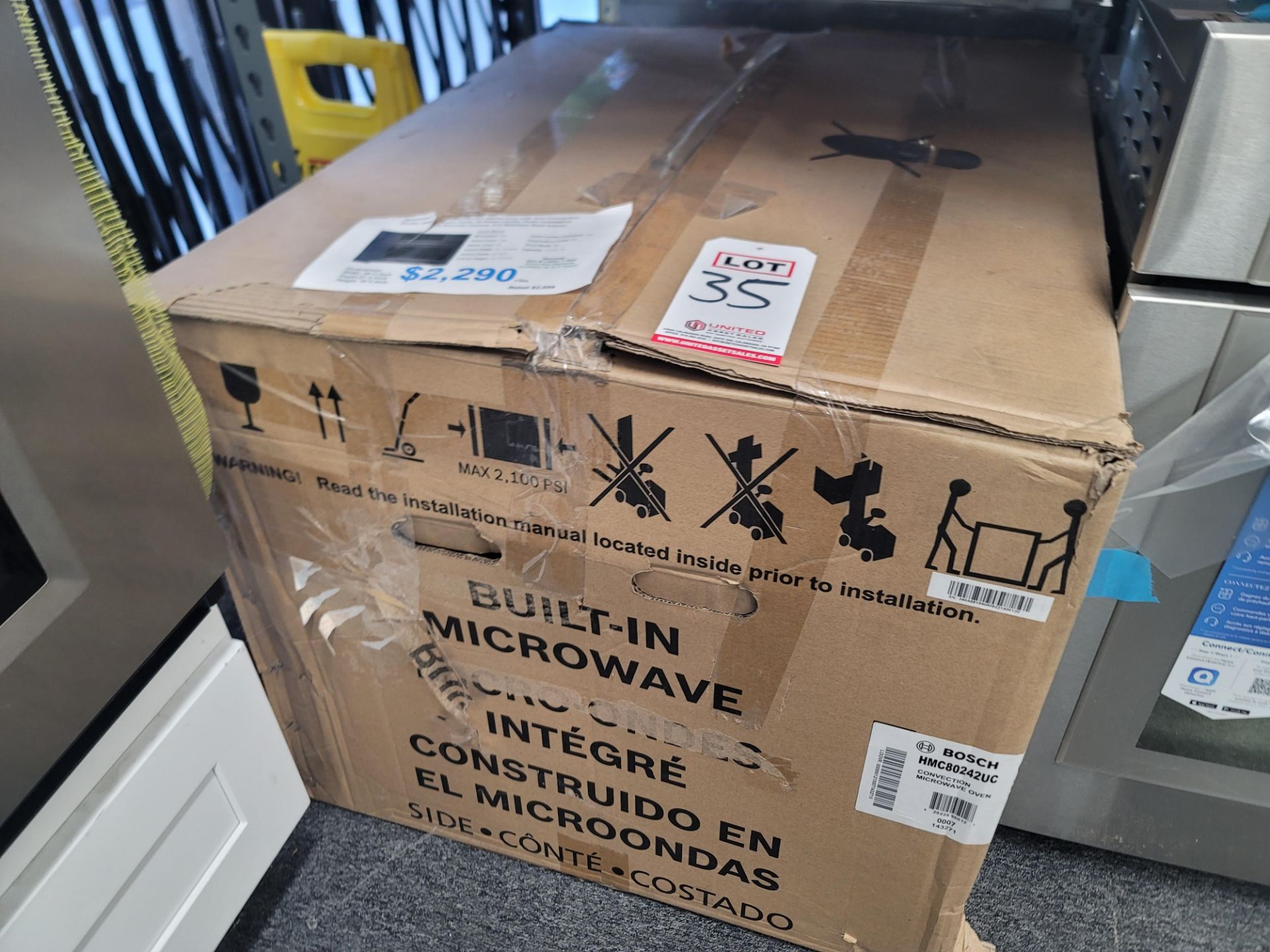 BOSCH 30" CONVECTION MICROWAVE OVEN W/ 1.6 CU. FT. CAPACITY IN STAINLESS STEEL, MODEL HMC80242UC