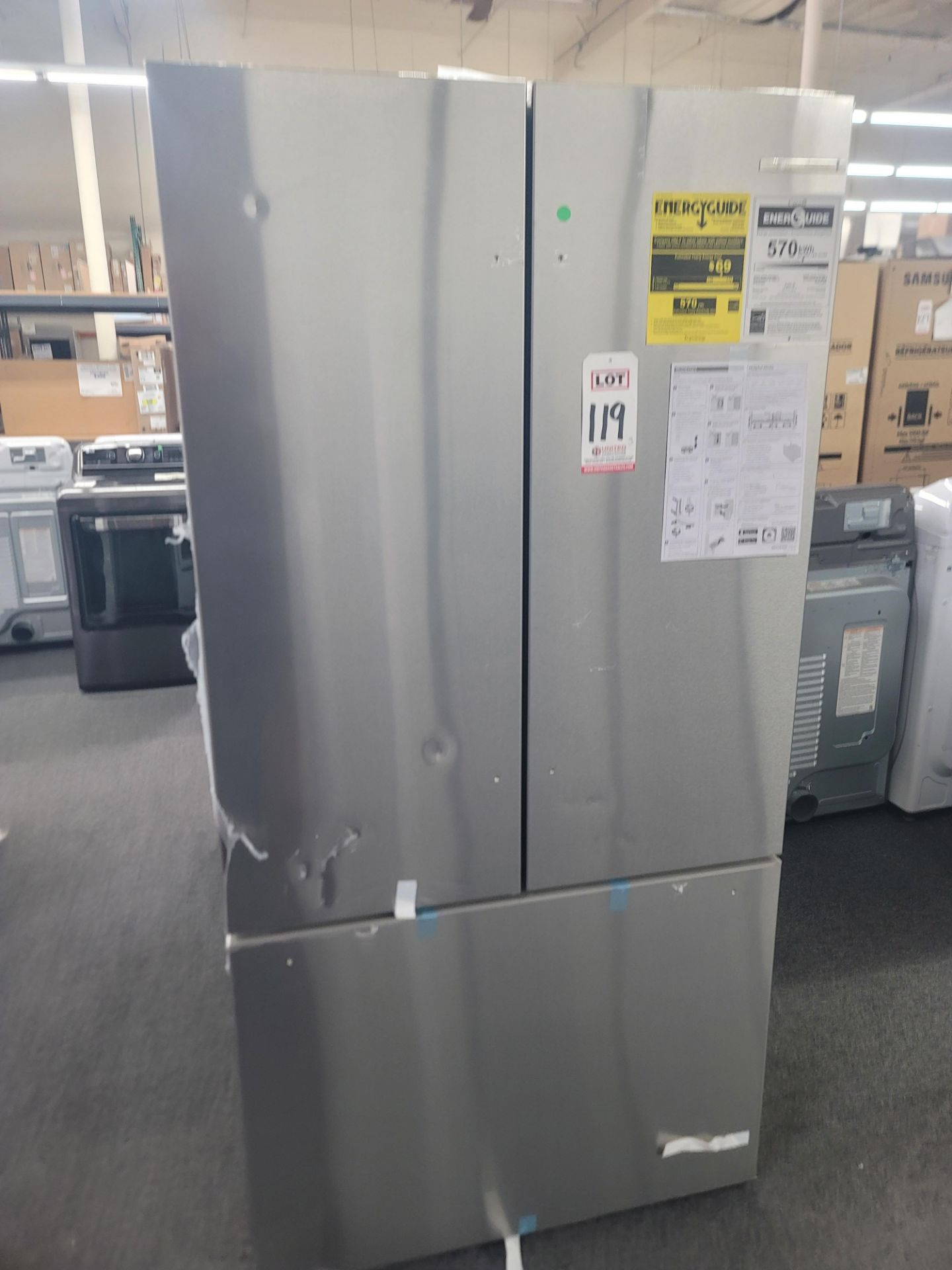 BOSCH 800 SERIES 36" SMART COUNTER DEPTH FRENCH DOOR 15 CU. FT. REFRIGERATOR / 6.0 CU. FT. FREEZER /