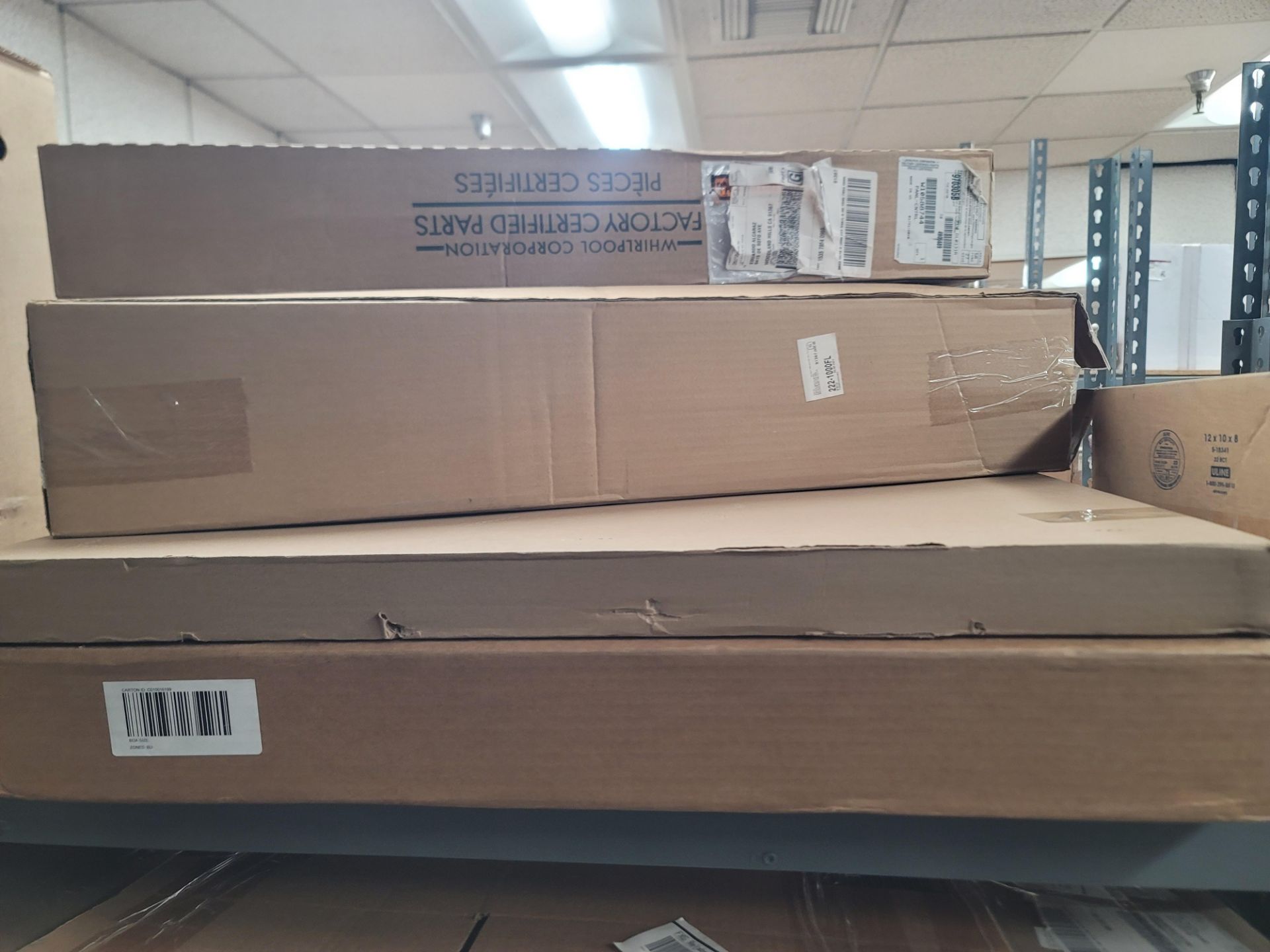 LOT - 8' SHELF UNIT W/ CONTENTS OF APPLIANCE REPLACEMENT PARTS - Image 3 of 16