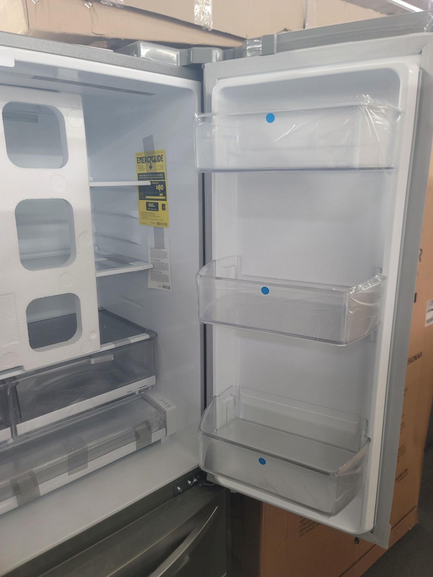 LG 36" SMART COUNTER DEPTH 4-DOOR FRENCH DOOR 14.8 CU. FT. REFRIGERATOR / 7.2 CU. FT. FREEZER / 22 - Image 2 of 7