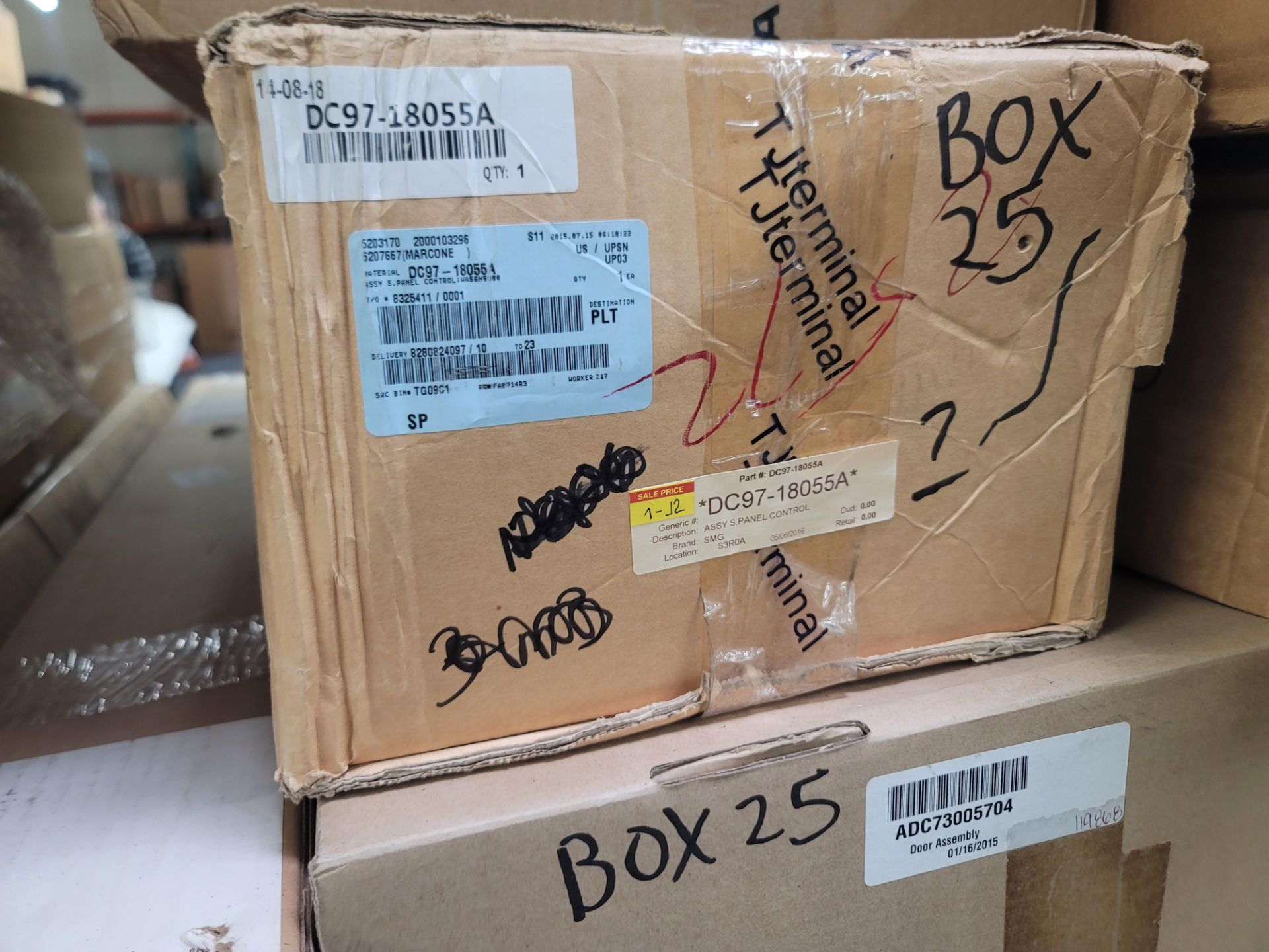 LOT - CONTENTS OF (2) 8' X 4' SHELVES, TO INCLUDE LOOSE AND BOXED APPLIANCE REPLACEMENT PARTS - Image 11 of 24