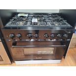ZLINE 36" FREESTANDING DUAL FUEL RANGE W/ (6) BURNERS AND 4.6 CU. FT. OVEN CAPACITY IN BLACK,