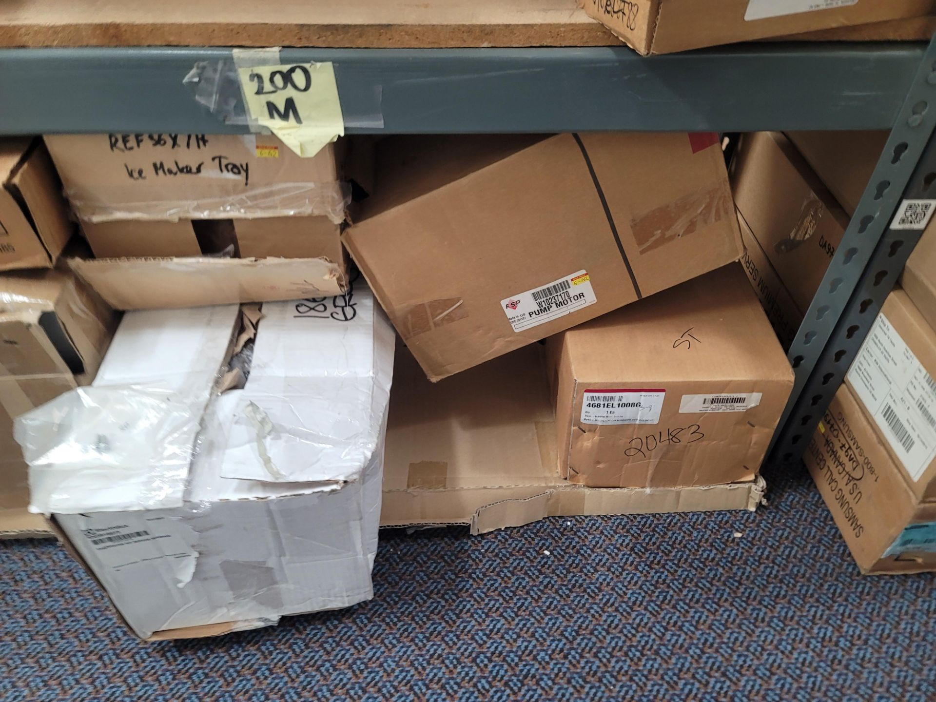 LOT - 8' SHELF UNIT W/ CONTENTS OF APPLIANCE REPLACEMENT PARTS - Image 23 of 26