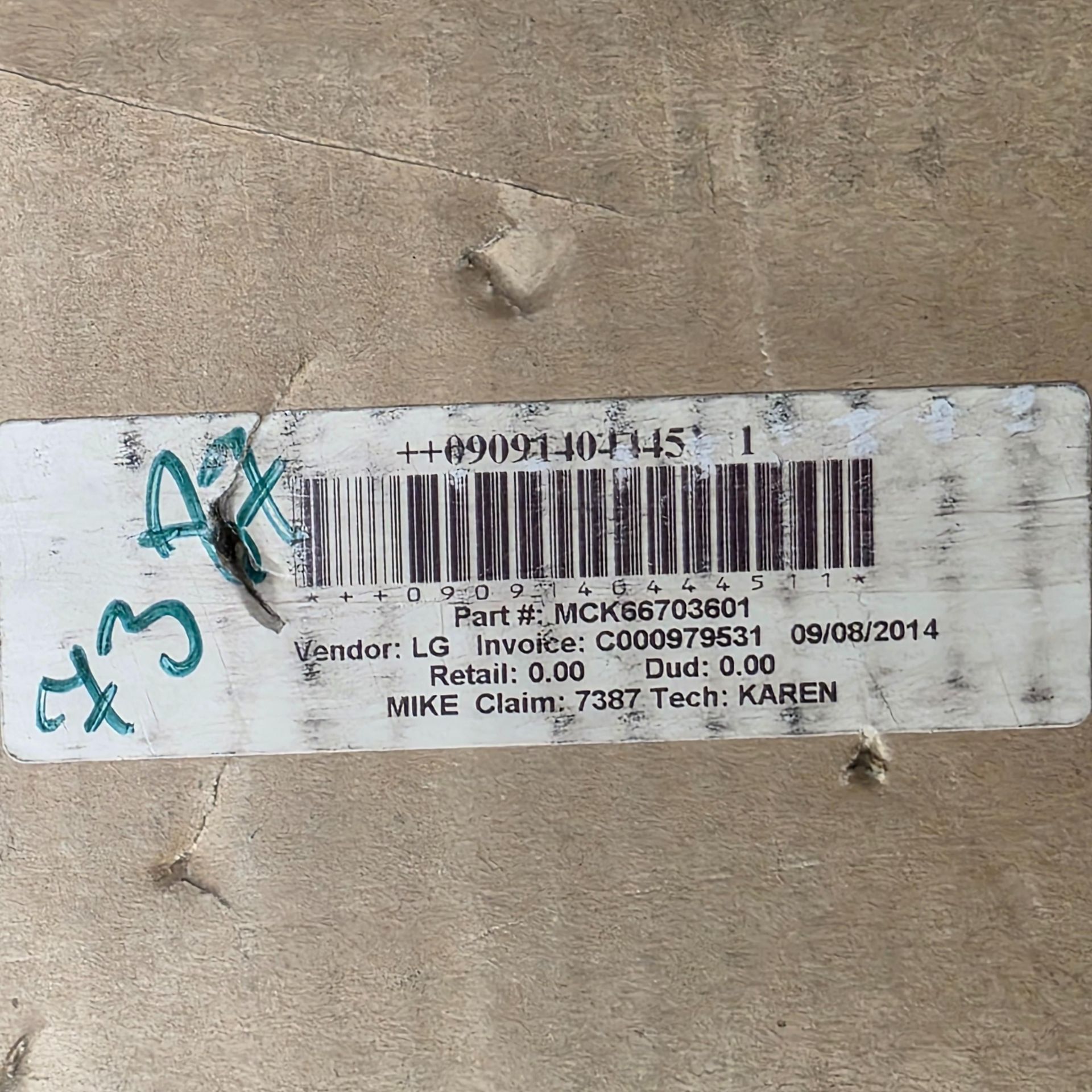 LOT - SHELF OF BOXED APPLIANCE REPLACEMENT PARTS, APPROX. (10) CARTONS - Image 10 of 11